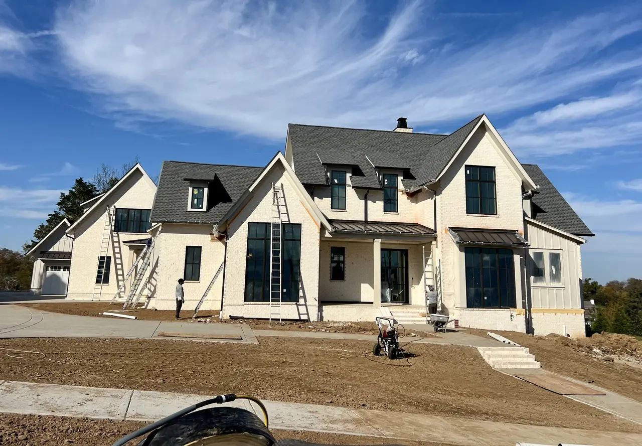 A home under construction by legend homes
